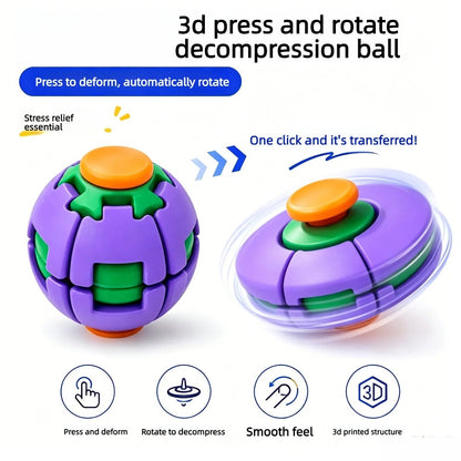 Rotatable 3D Fidget Spinner Ball – Stress Relief Toy