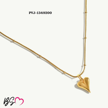 Ball Chain Heart Korean Pendant