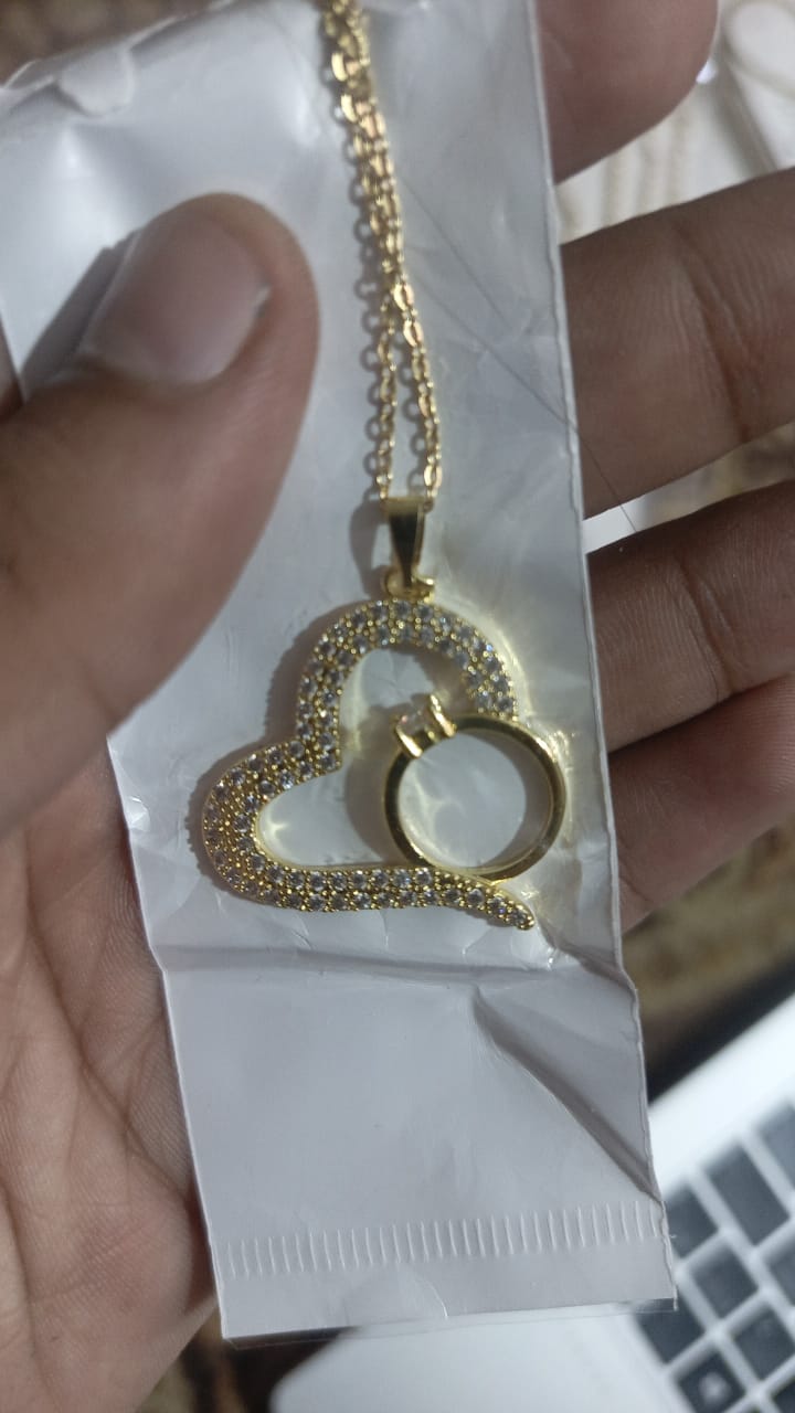Korean Heart Locket With Ring