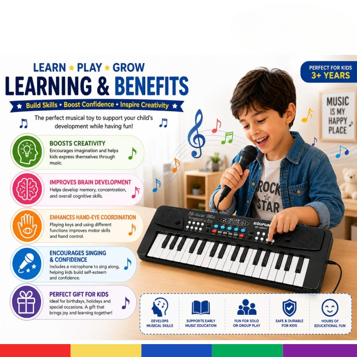 Electronic Piano Keyboard for Kids