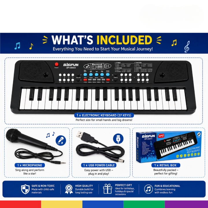 Electronic Piano Keyboard for Kids