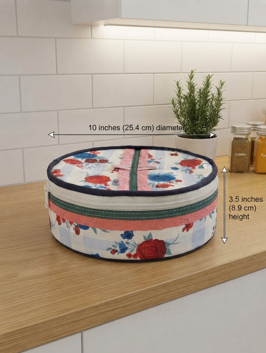 Floral Fabric Roti Box