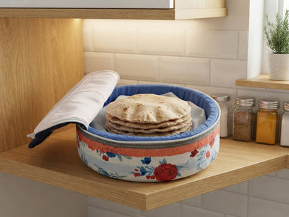 Floral Fabric Roti Box