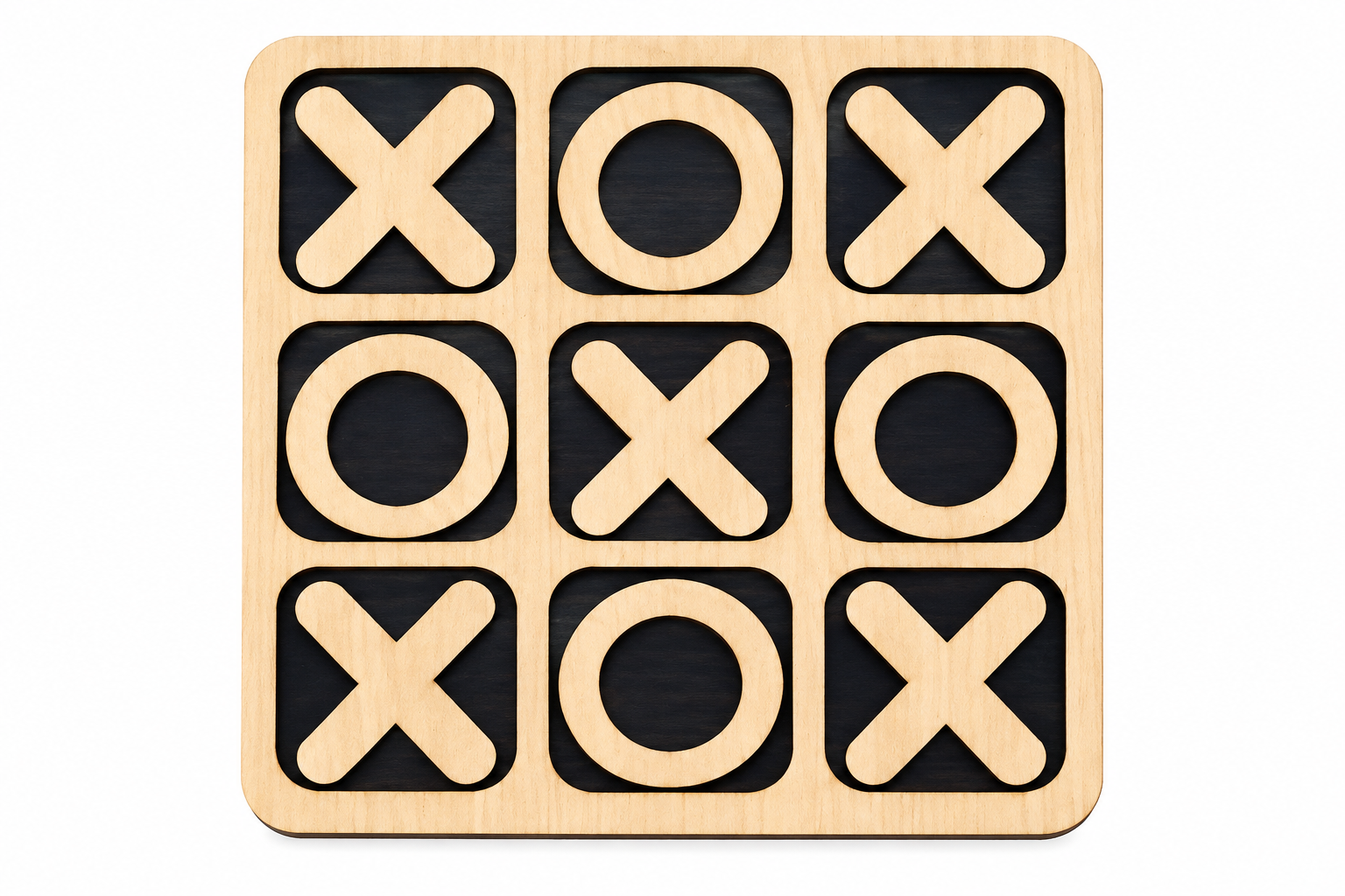 Wooden Tic Tac Toe Game - Educational Toy