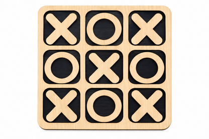 Wooden Tic Tac Toe Game - Educational Toy
