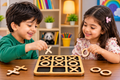 Wooden Tic Tac Toe Game - Educational Toy