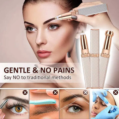 2-in-1 USB Rechargeable Eyebrow & Face Trimmer