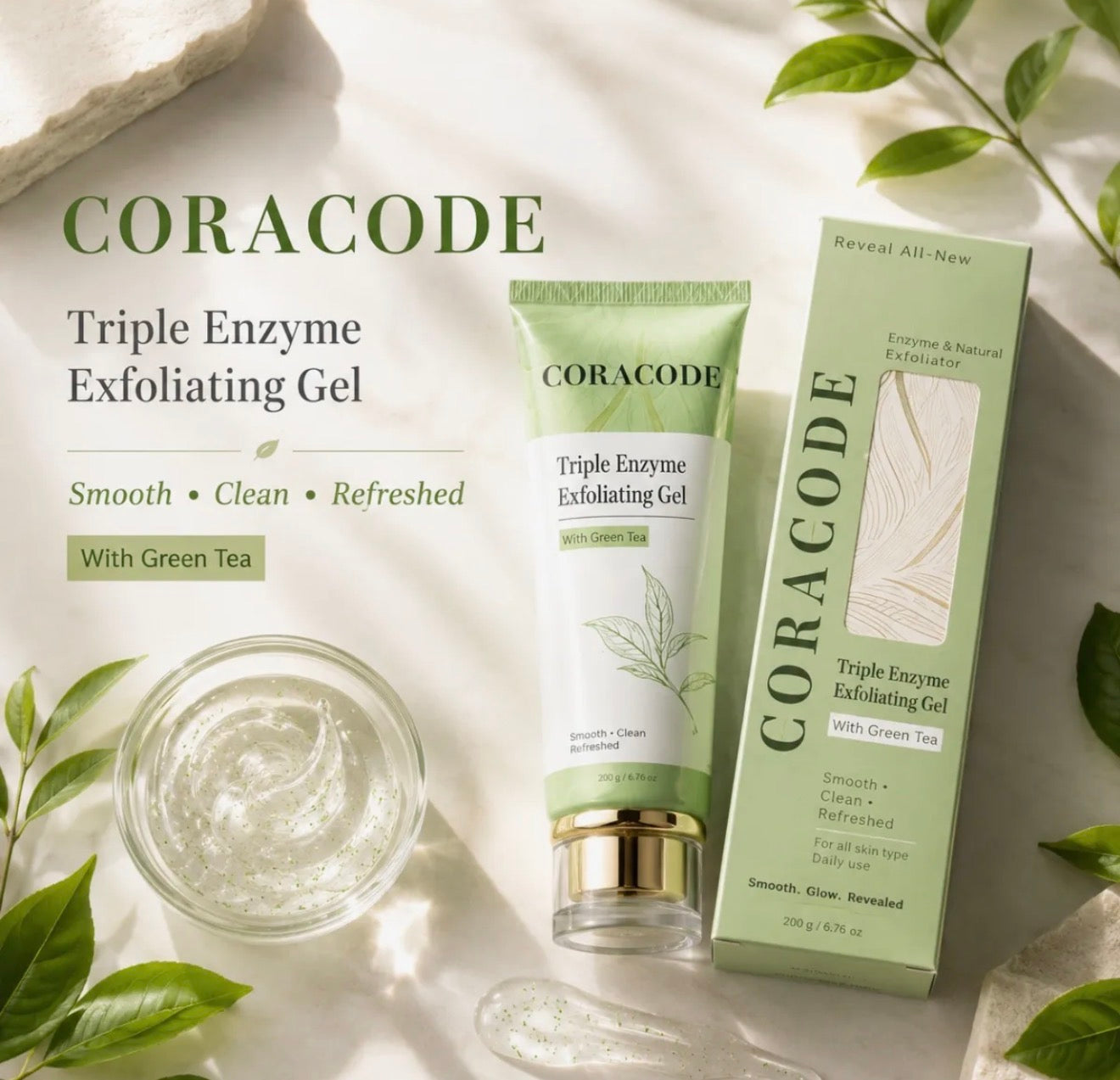 Coracode Triple Enzyme Exfoliating Gel (100g)