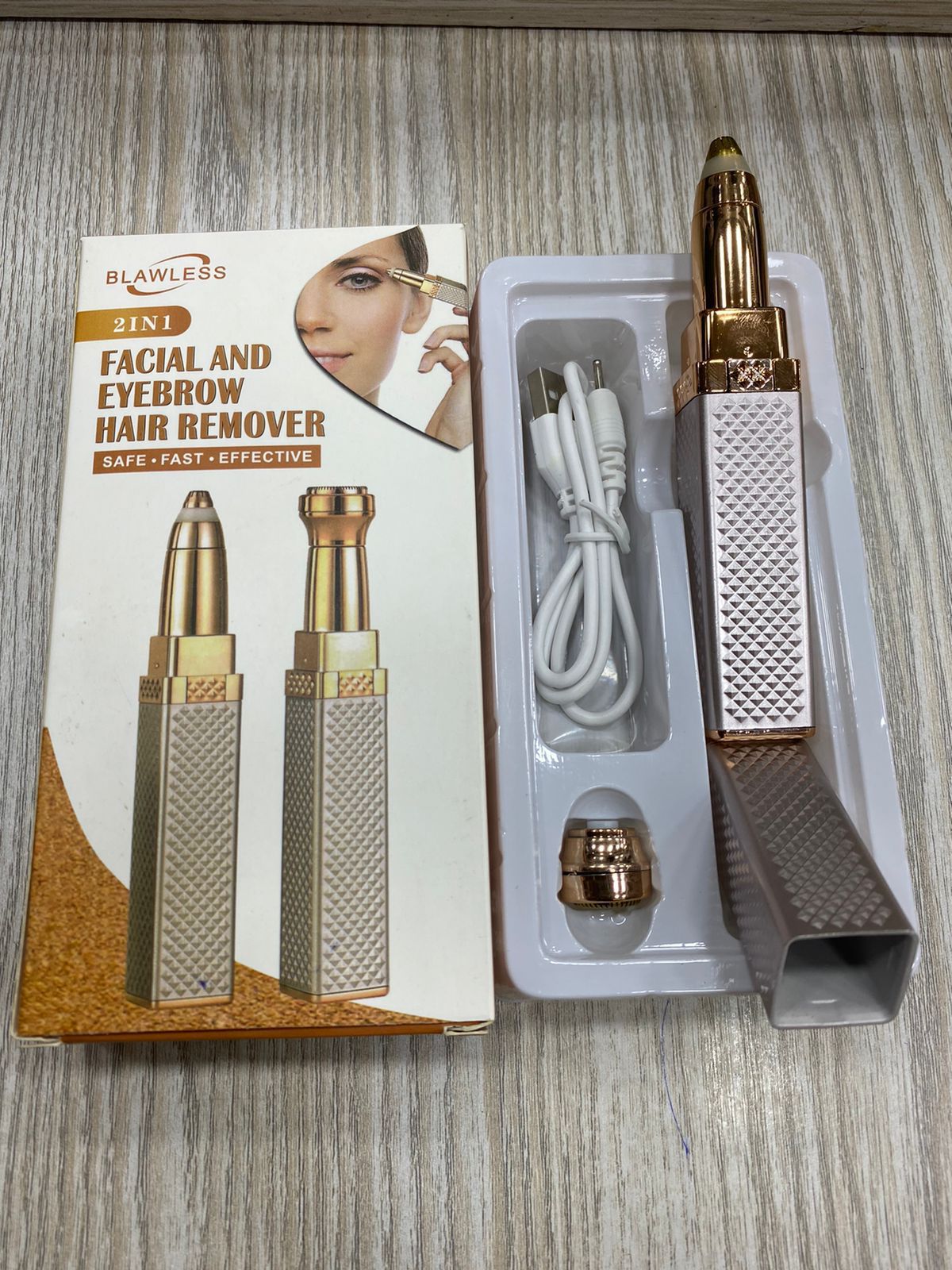 2-in-1 USB Rechargeable Eyebrow & Face Trimmer