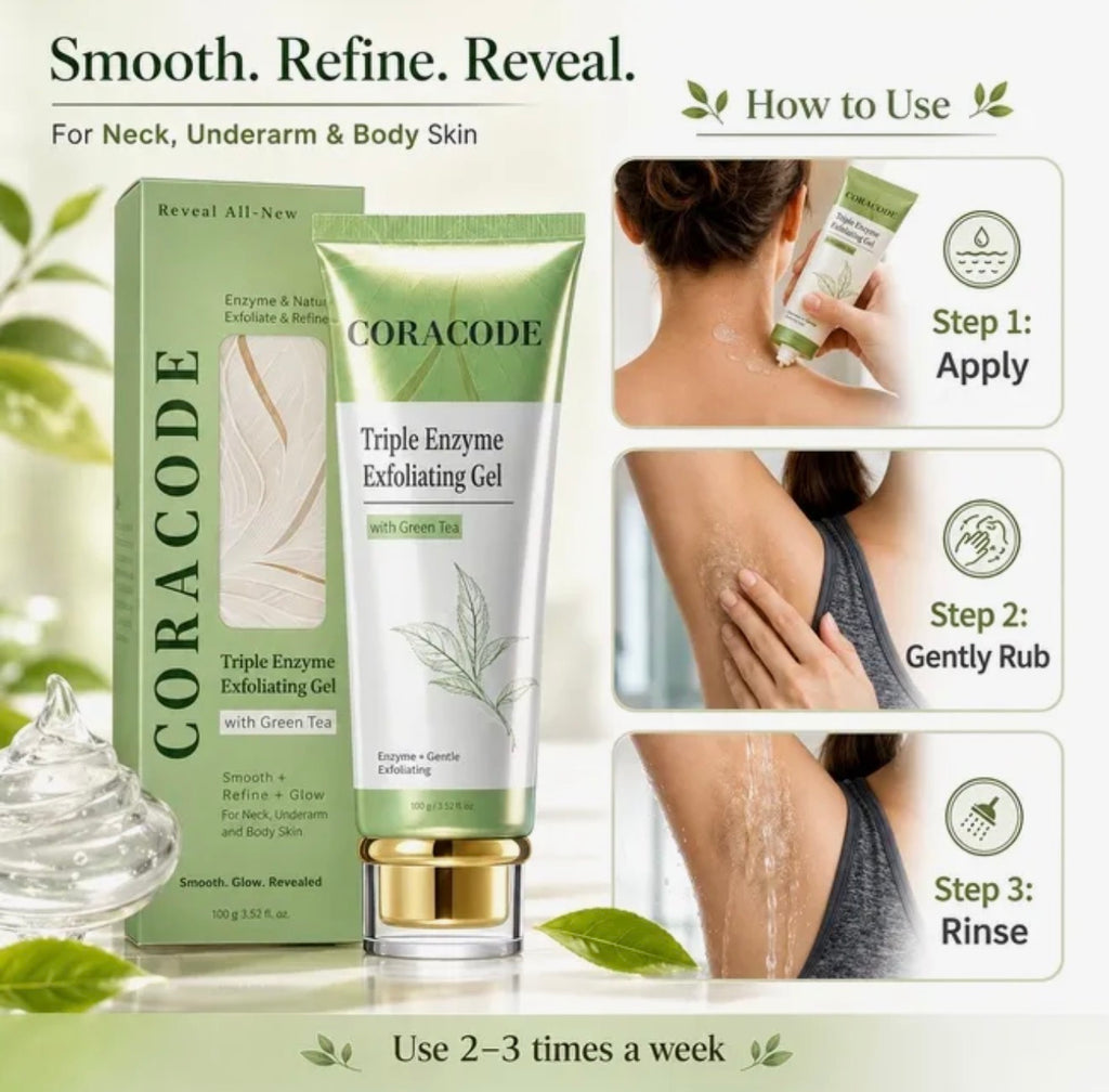 Coracode Triple Enzyme Exfoliating Gel (100g)