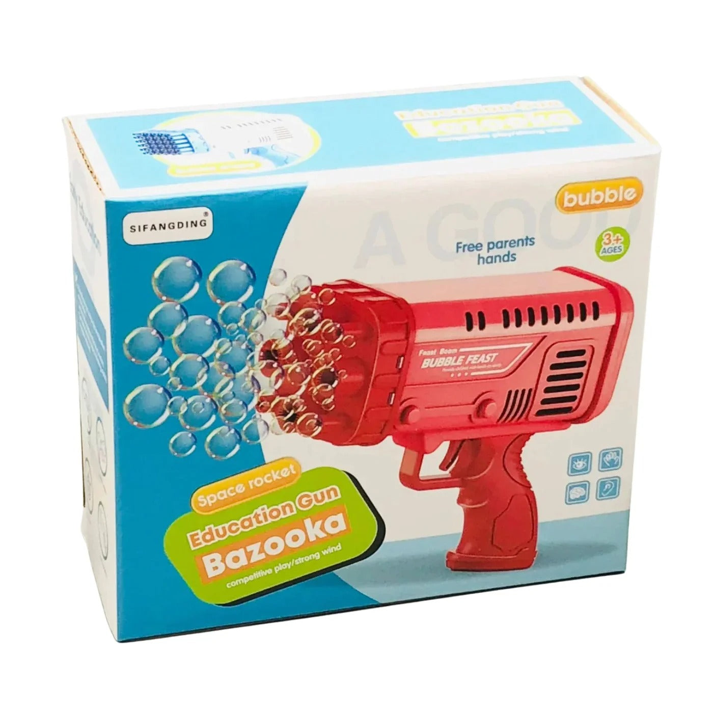 Bubble Feast Bubble Gun for Kids (Random Color)