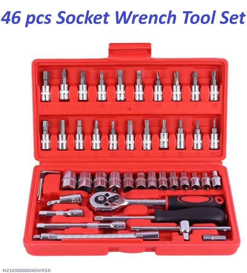 46 Pcs Socket Wrench Tool Set