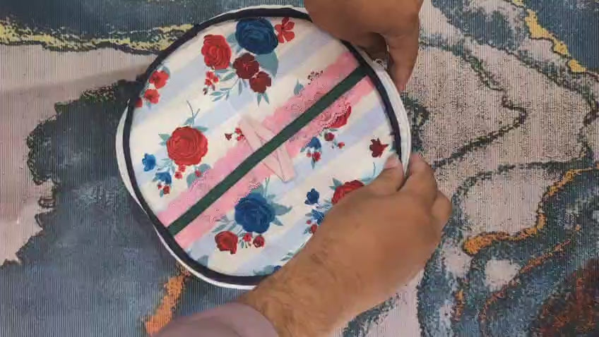 Floral Fabric Roti Box
